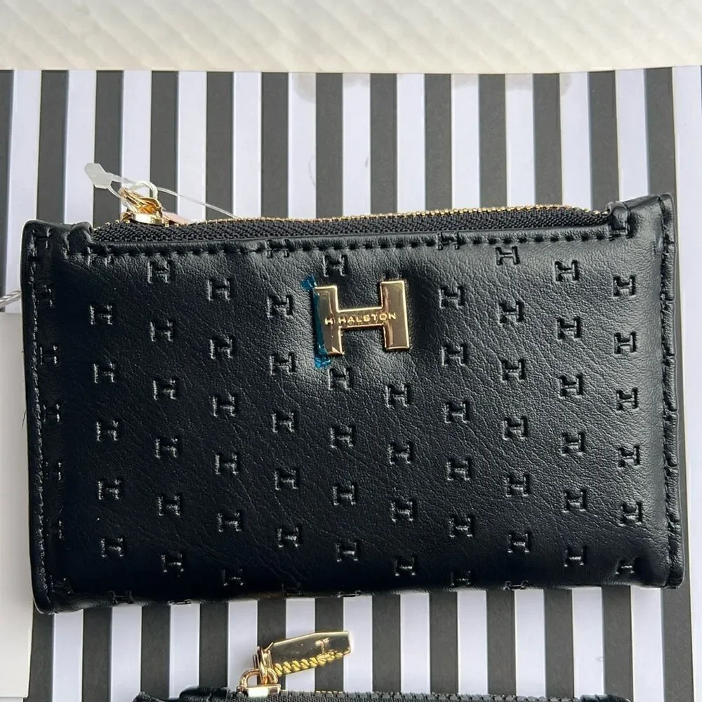 Halston Compact Bifold Wallet and Card Case 2 Pack - Picture 4 of 6